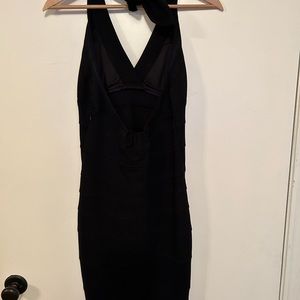 Cache black halter dress. Size 8